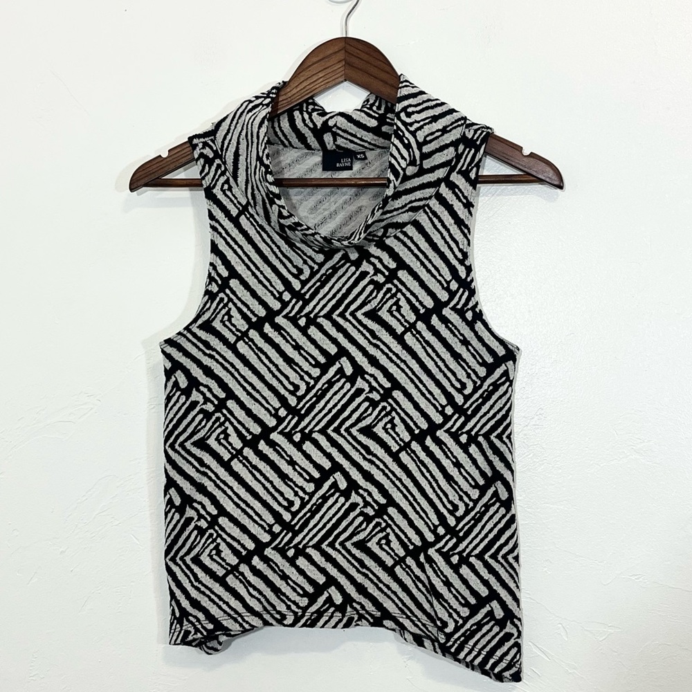 Lisa Bayne Cowl Neck Tank Top XS